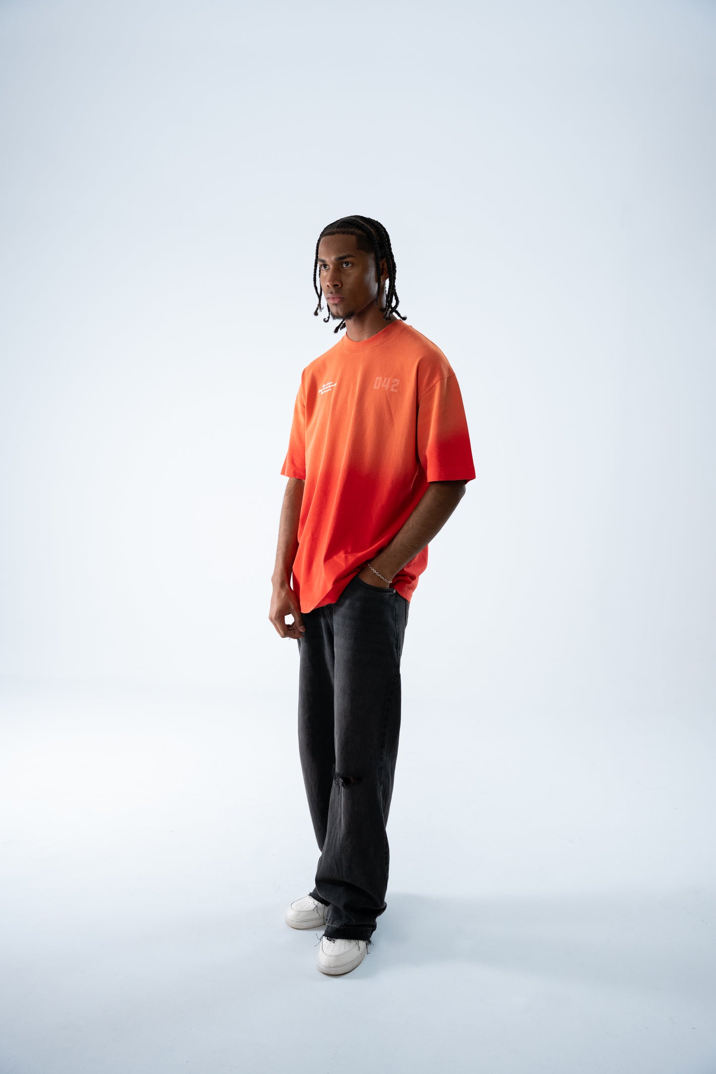 Camiseta Crowncode World League (Rojo Cherry Degrade)