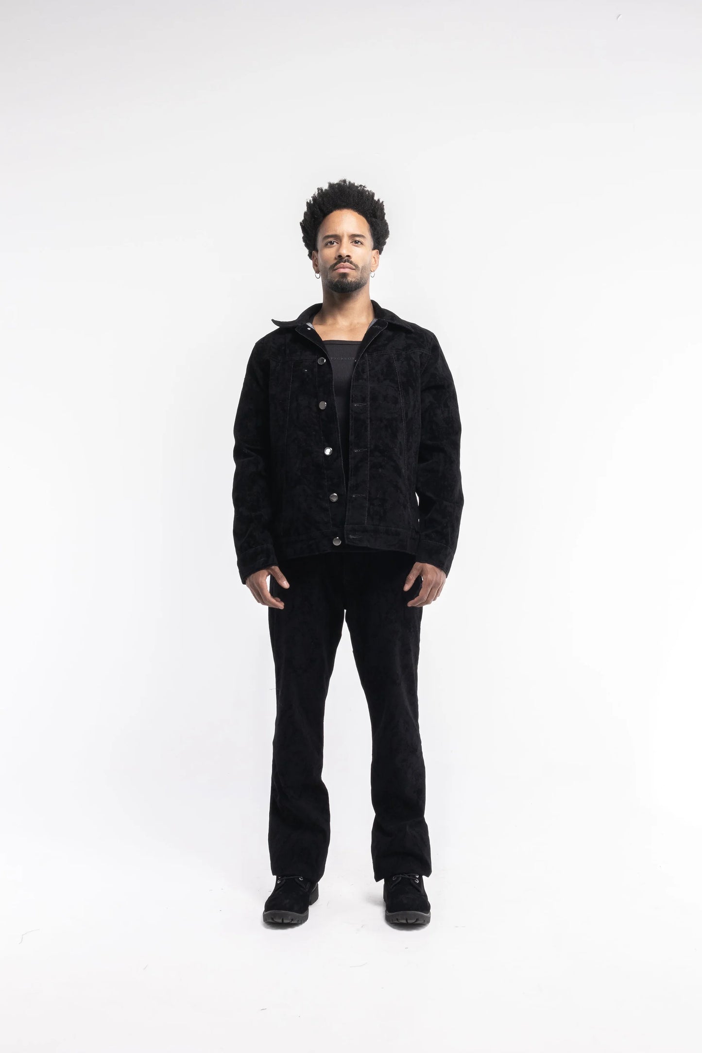 Chaqueta FXCKBOY "VELVET PANTHER" (Negro)