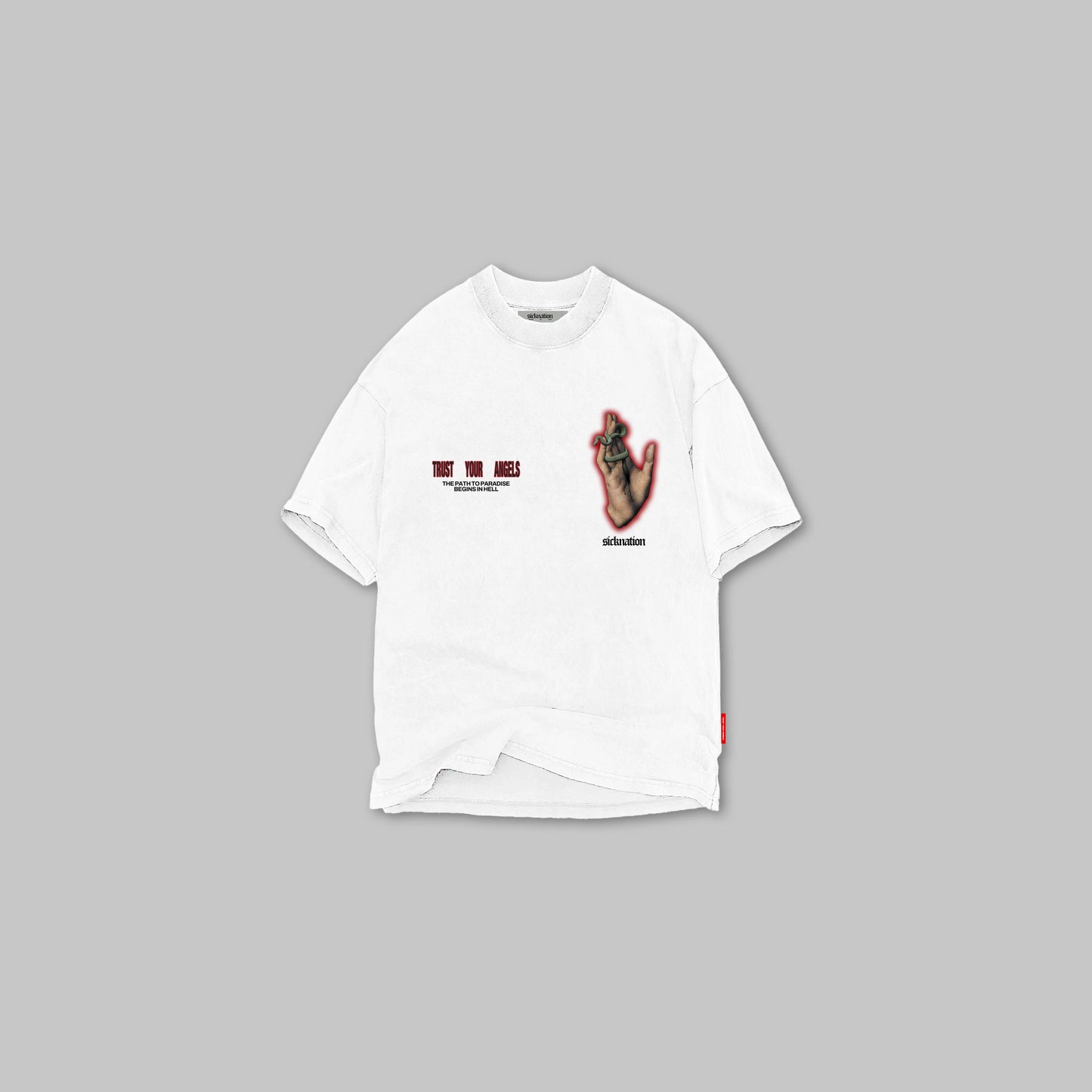 Camiseta SICKNATION "PATH TO PARADISE" (Blanco)