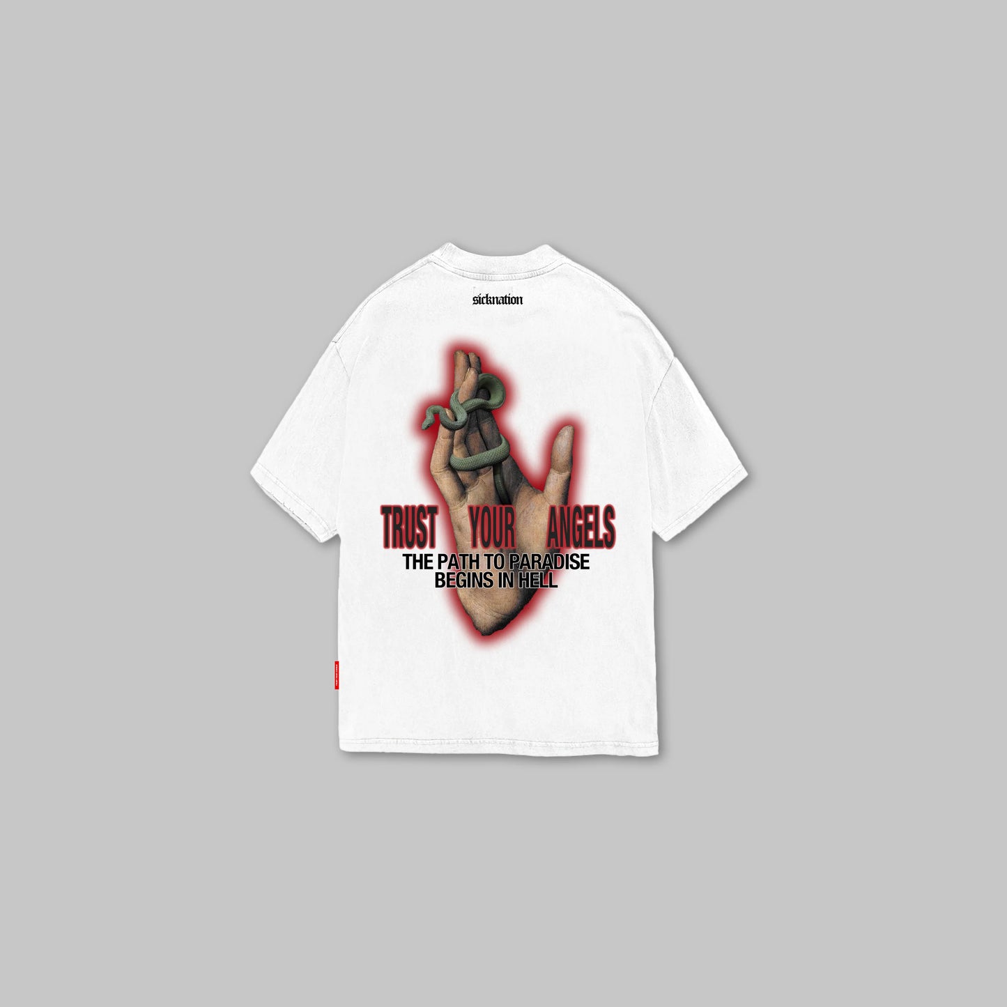 Camiseta SICKNATION "PATH TO PARADISE" (Blanco)