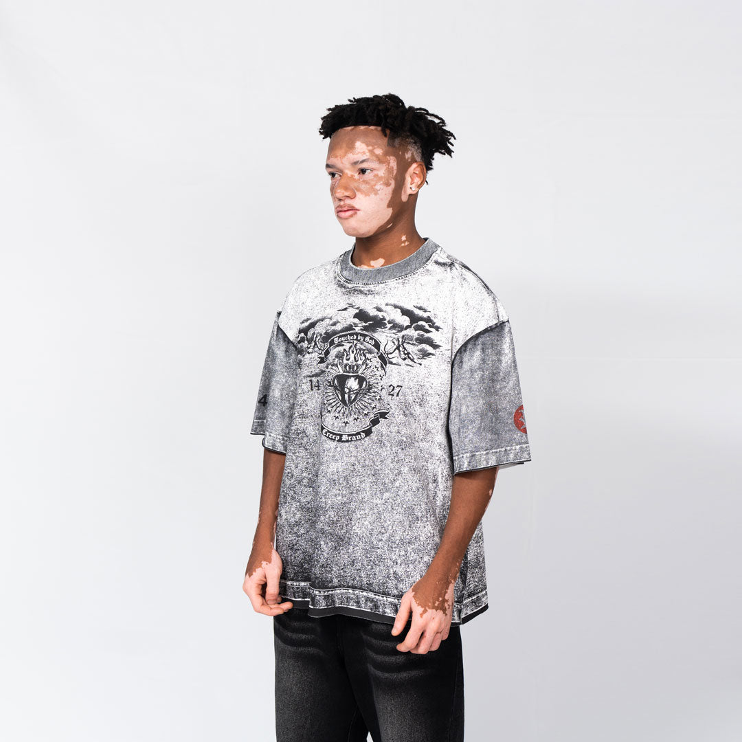 Camiseta CREEP BRAND "RELIQUIES BLANC" (Blanco)