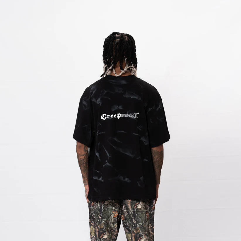 Camiseta CREEP BRAND "CRUZ" (Negro)