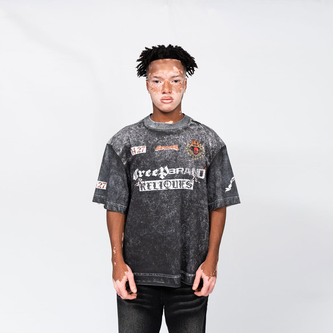Camiseta CREEP BRAND "RELIQUIES NOIR" (Blanco)