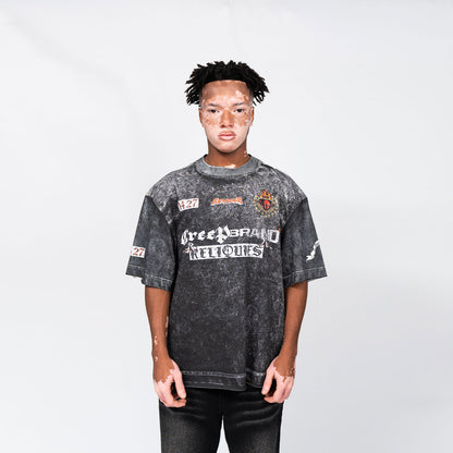 Camiseta CREEP BRAND "RELIQUIES NOIR" (Blanco)