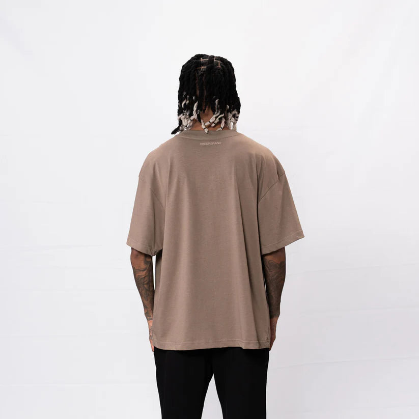 Camiseta CREEP BRAND "BASIC CHROME" (Taupe)