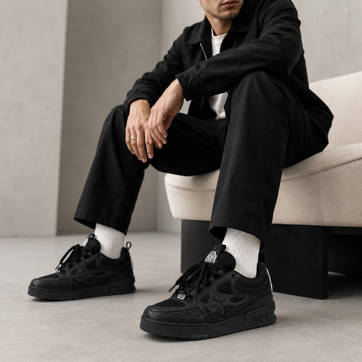LV Skate Swarovski Black