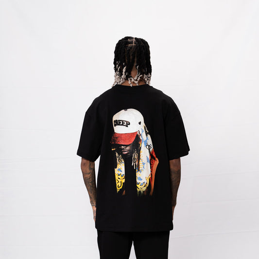 Camiseta CREEP BRAND "FACE" (Negro)