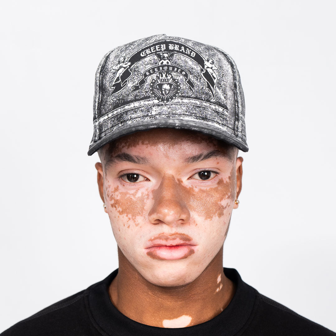 Gorra CREEP BRAND "RELIQUIES BLANC" (Blanco)