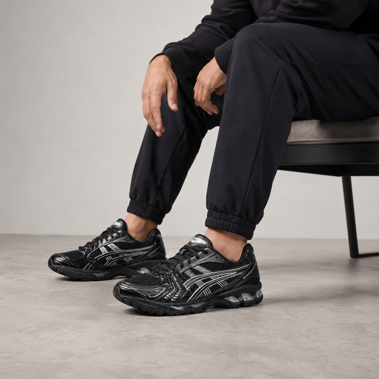 ASICS GEL-KAYANO 14 Black Pure Silver