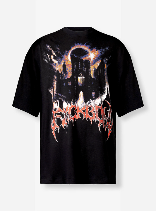 Camiseta FXCKBOY "RUIN CATHEDRAL" (Negro)