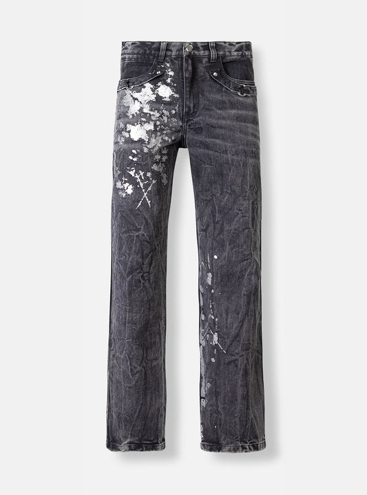 Jean FXCKBOY "GLITTER WIN" (Gris)