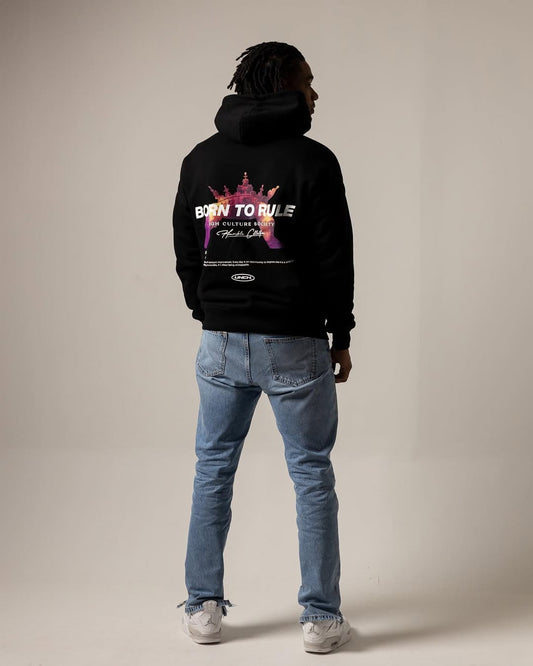 Hoodie Unchained "Born To Rule" (Negro)