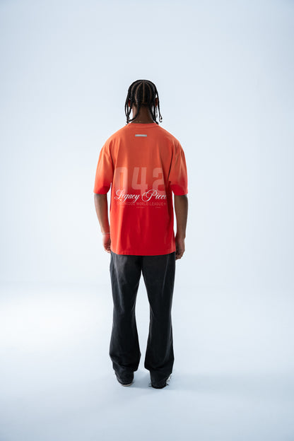 Camiseta Crowncode World League (Rojo Cherry Degrade)