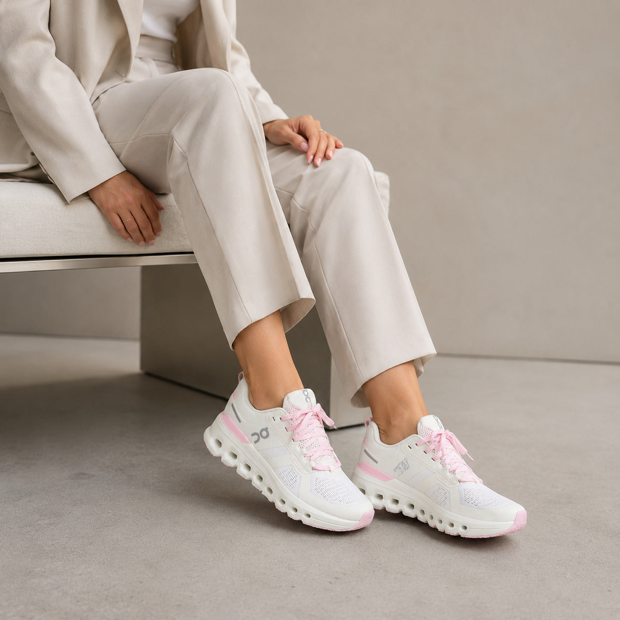 Oun Cloud Blanca con rosa