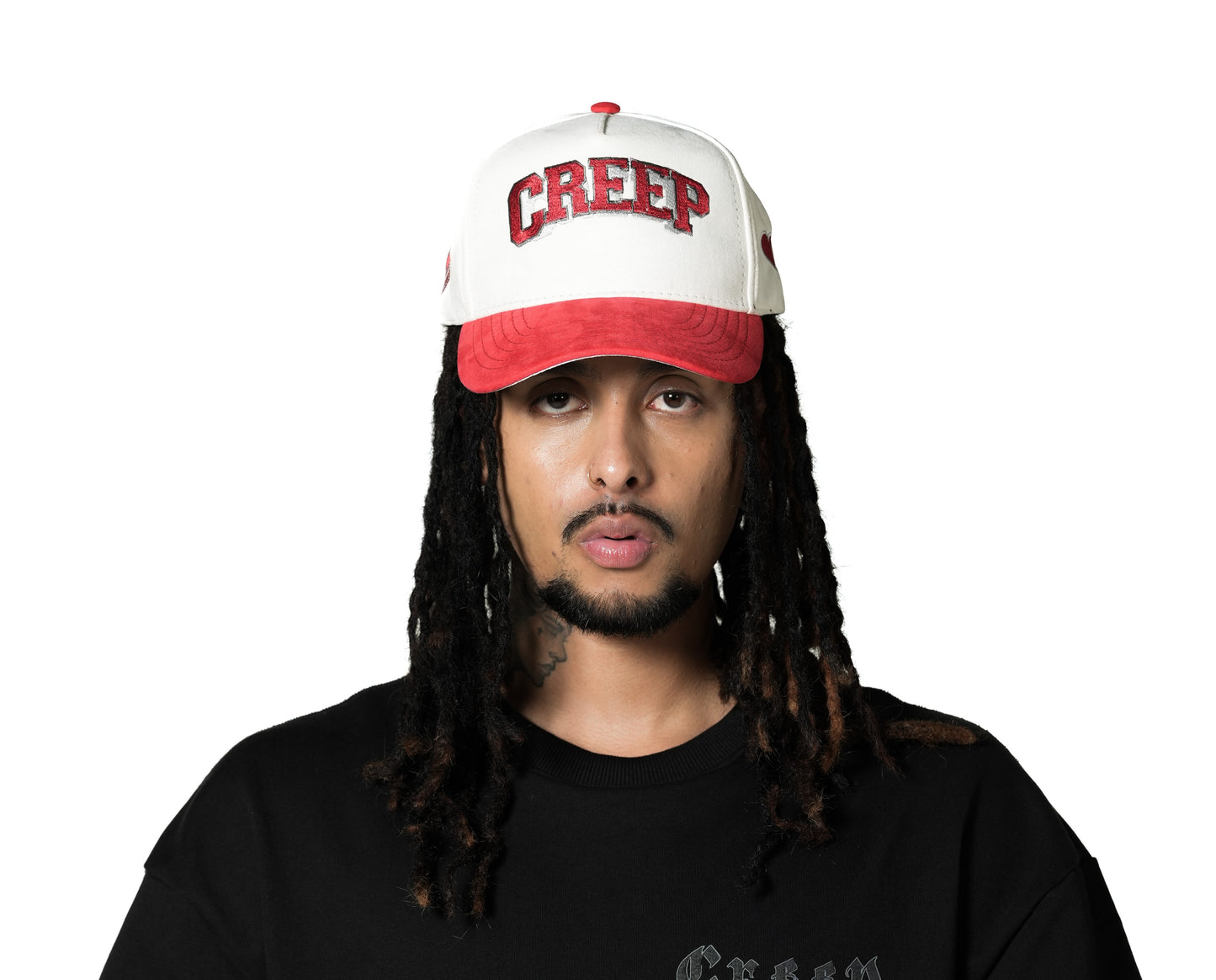 Gorra CREEP BRAND "AMORE DI CREEP" (Blanco,Rojo)