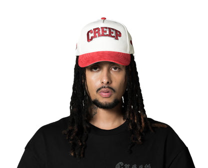 Gorra CREEP BRAND "AMORE DI CREEP" (Blanco,Rojo)