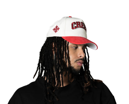 Gorra CREEP BRAND "AMORE DI CREEP" (Blanco,Rojo)