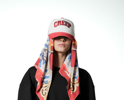 Gorra CREEP BRAND "AMORE DI CREEP" (Blanco,Rojo)