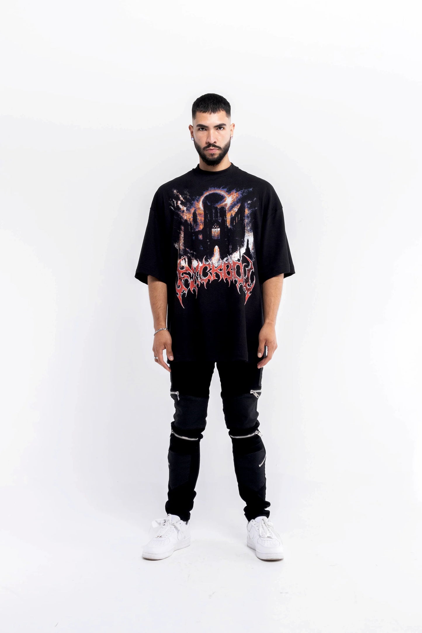 Camiseta FXCKBOY "RUIN CATHEDRAL" (Negro)