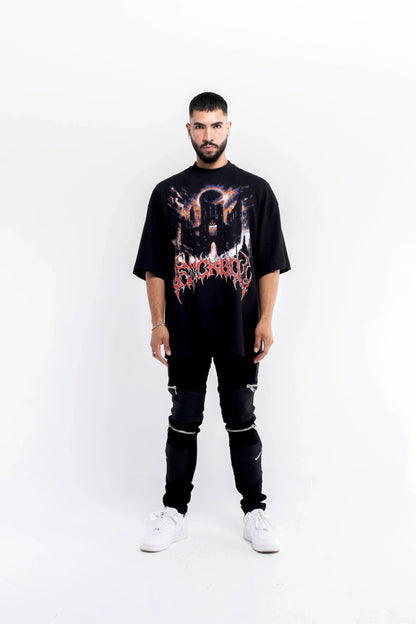 Camiseta FXCKBOY "RUIN CATHEDRAL" (Negro)