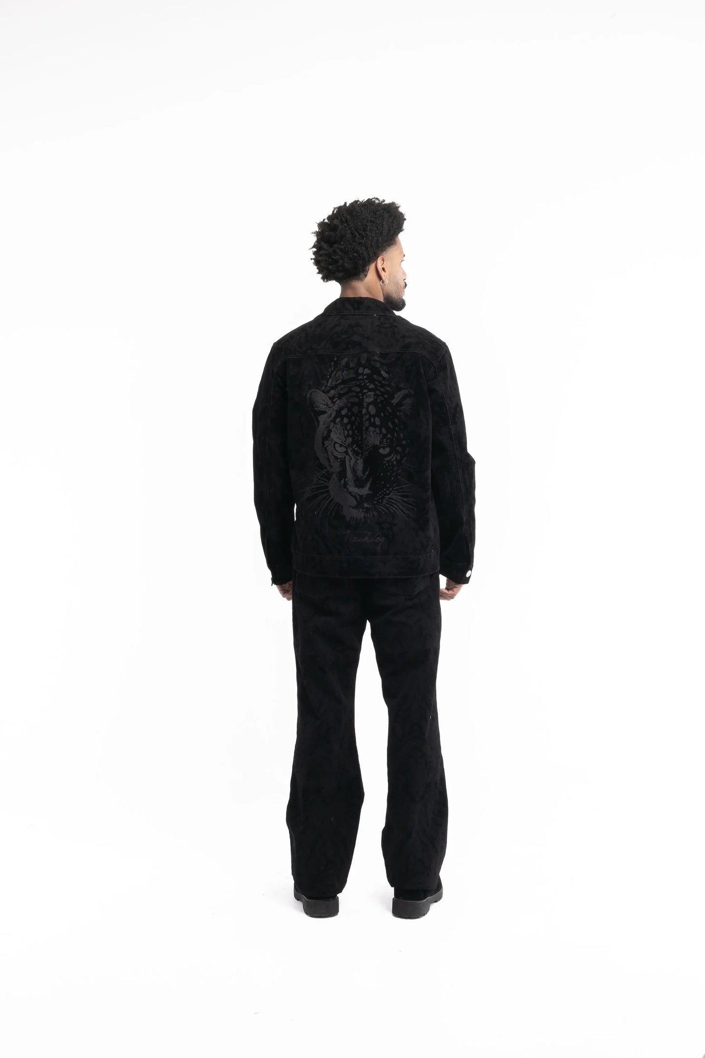 Chaqueta FXCKBOY "VELVET PANTHER" (Negro)