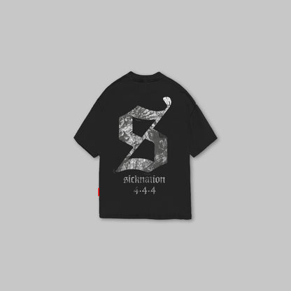 Camiseta SICKNATION "SAINT-S" (Negro)