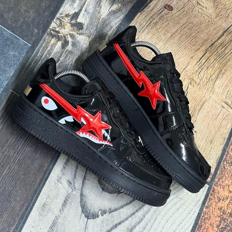 BAPE Negro Rojo