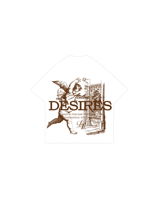 Camiseta LE ATELIER DE DESIRES "ANGEL" (Blanco)