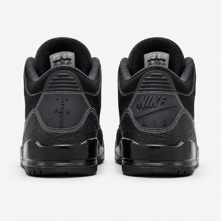 Jordan 3 x travis scot black