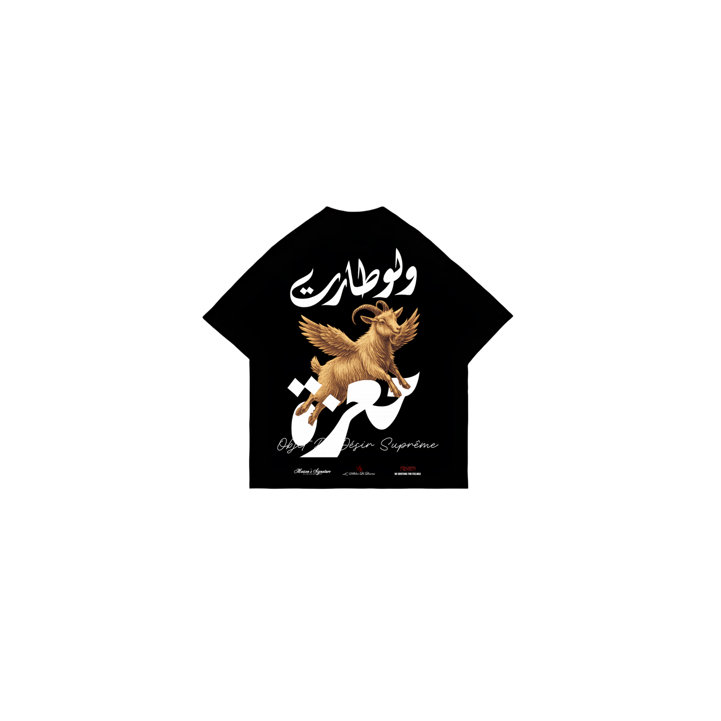 Camiseta LE ATELIER DE DESIRES "GOAT" (Negro)