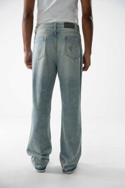 Jean Flared CROWNCODE "Azul Oceano"