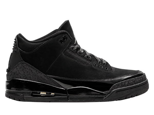 Jordan Retro 3 negro sin fondo