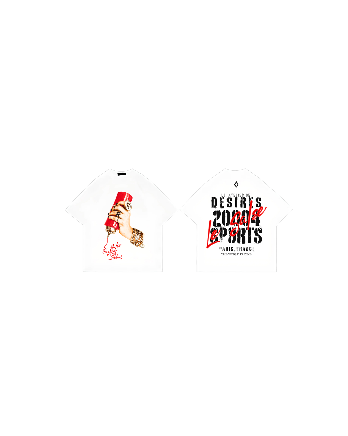 Camiseta LE ATELIER DE DESIRES "LE SALSE" (Blanco)